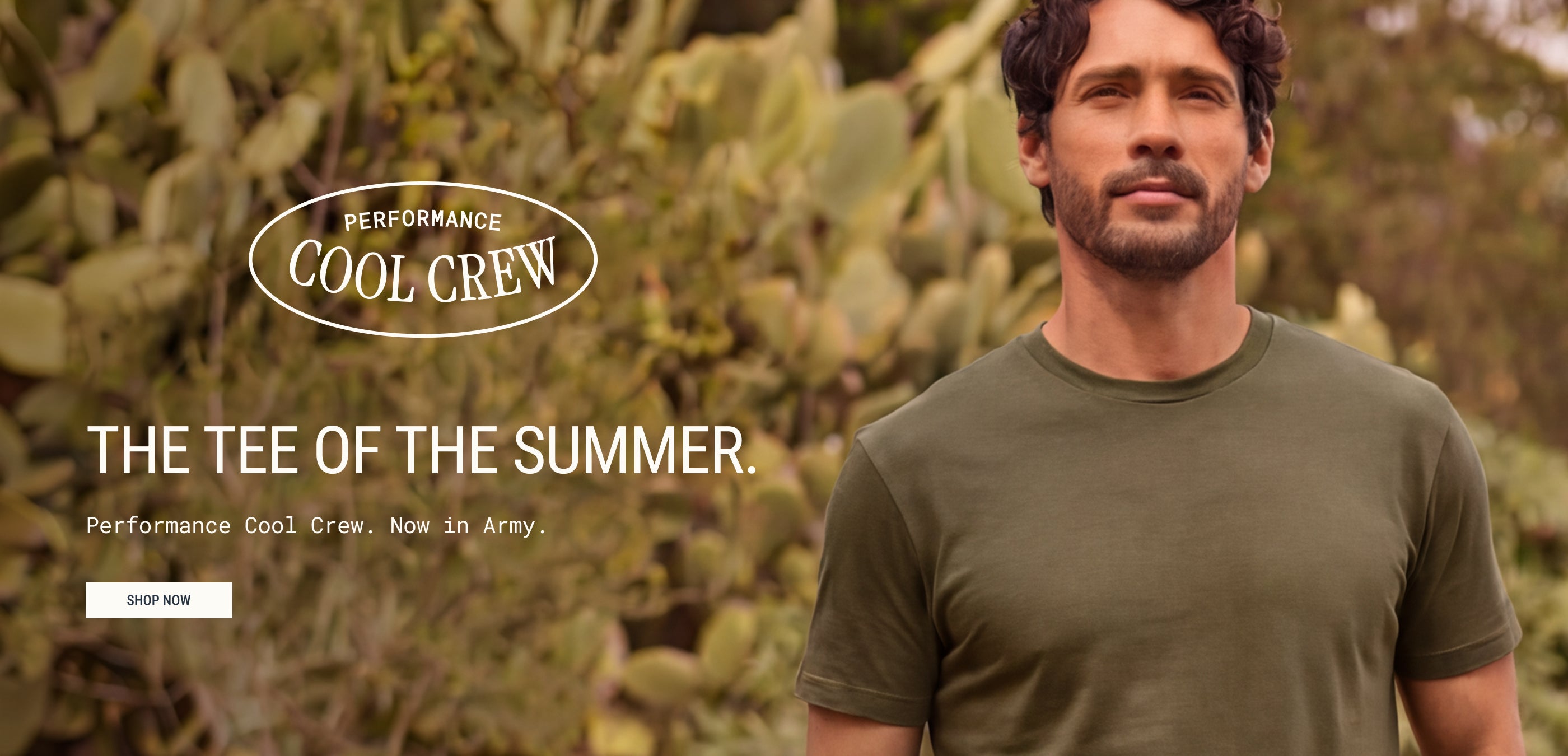 Performance Cool Crew | New Color: Army | Fresh Clean Threads