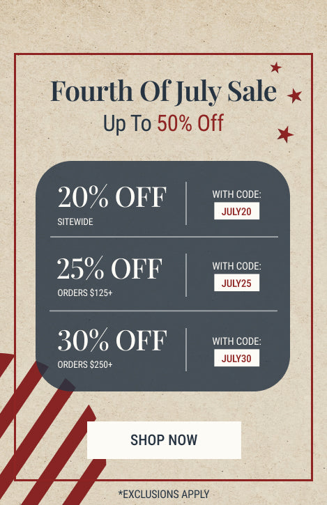 Up to 50% Off Site Wide | July 4th Sale at FCT