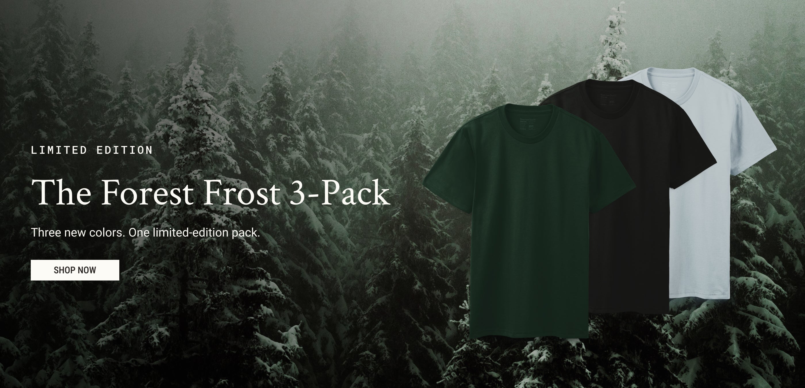 Forest Frost Limited Edition 3-Pack | Crew Necks Tees | FCT.