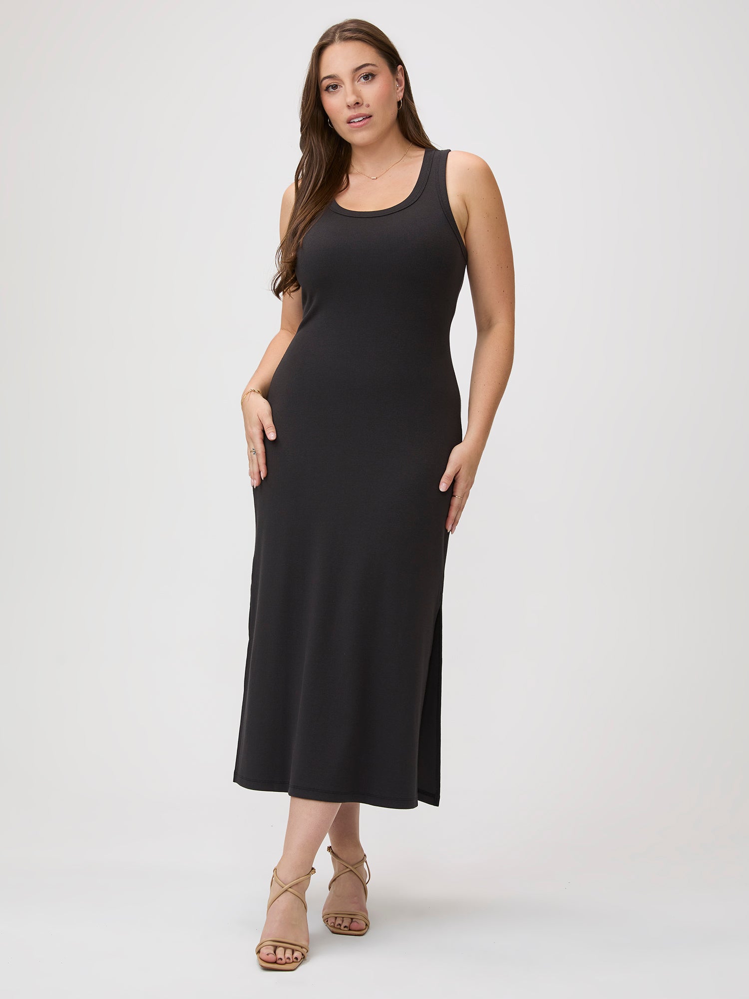 Black Ribbed Tank Dress | The only dress you need this season Fresh Clean Threads Black Ribbed Tank Dress | The only dress you need this season Fresh Clean Threads