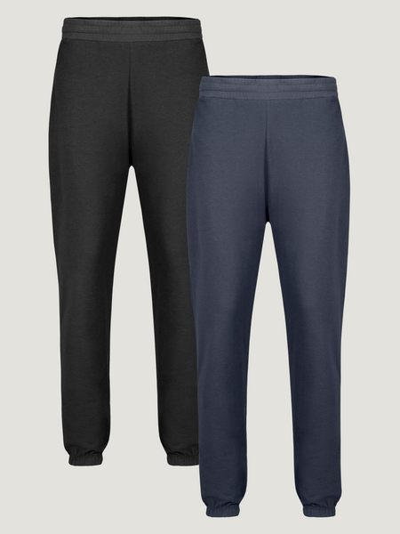 Women’s Terry Jogger Foundation 2-Pack (Black + Odyssey Blue)