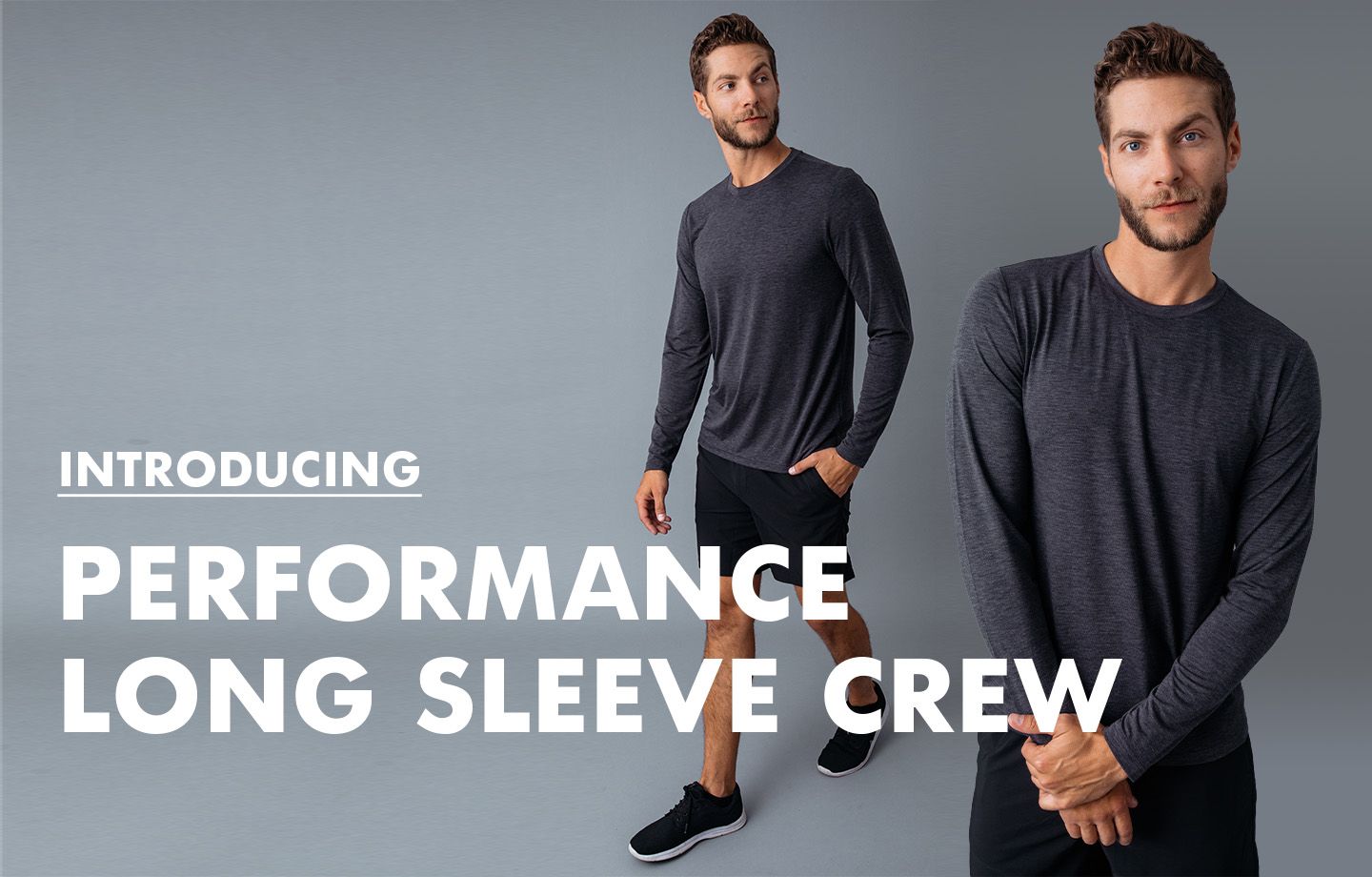Performance Long Sleeve Crews | Fresh Clean Threads
