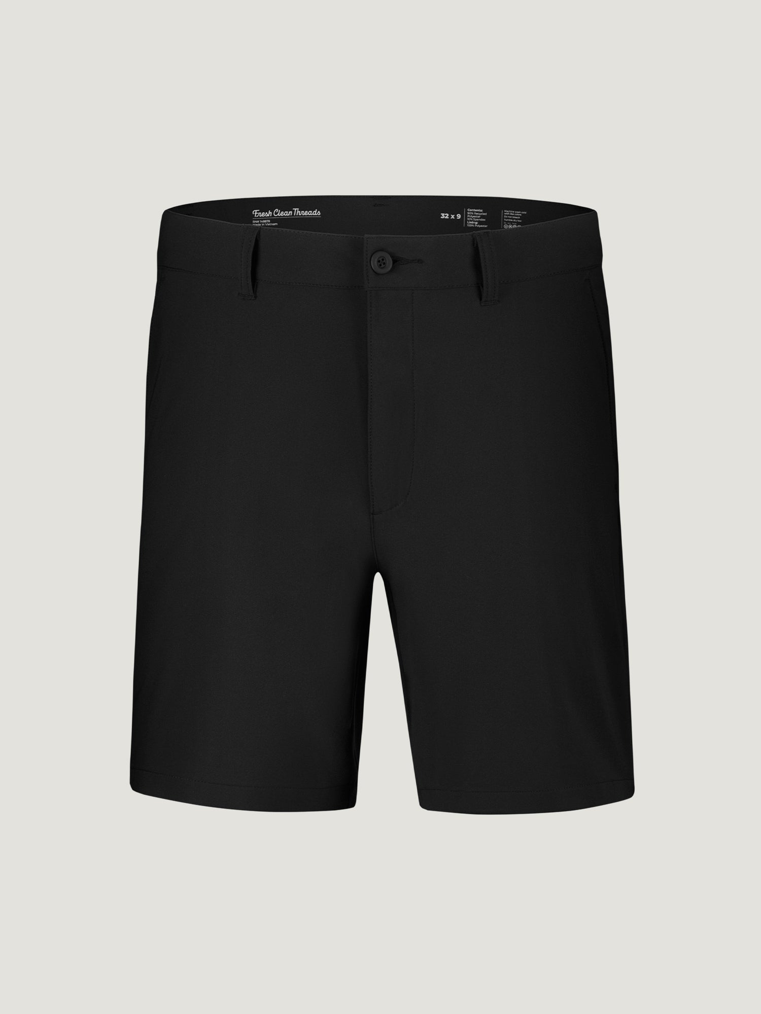 black dress shorts men's Men's Casual Dress Shorts Classic Fit Pockets Zipper Button Cotton Comfortable Shorts Black