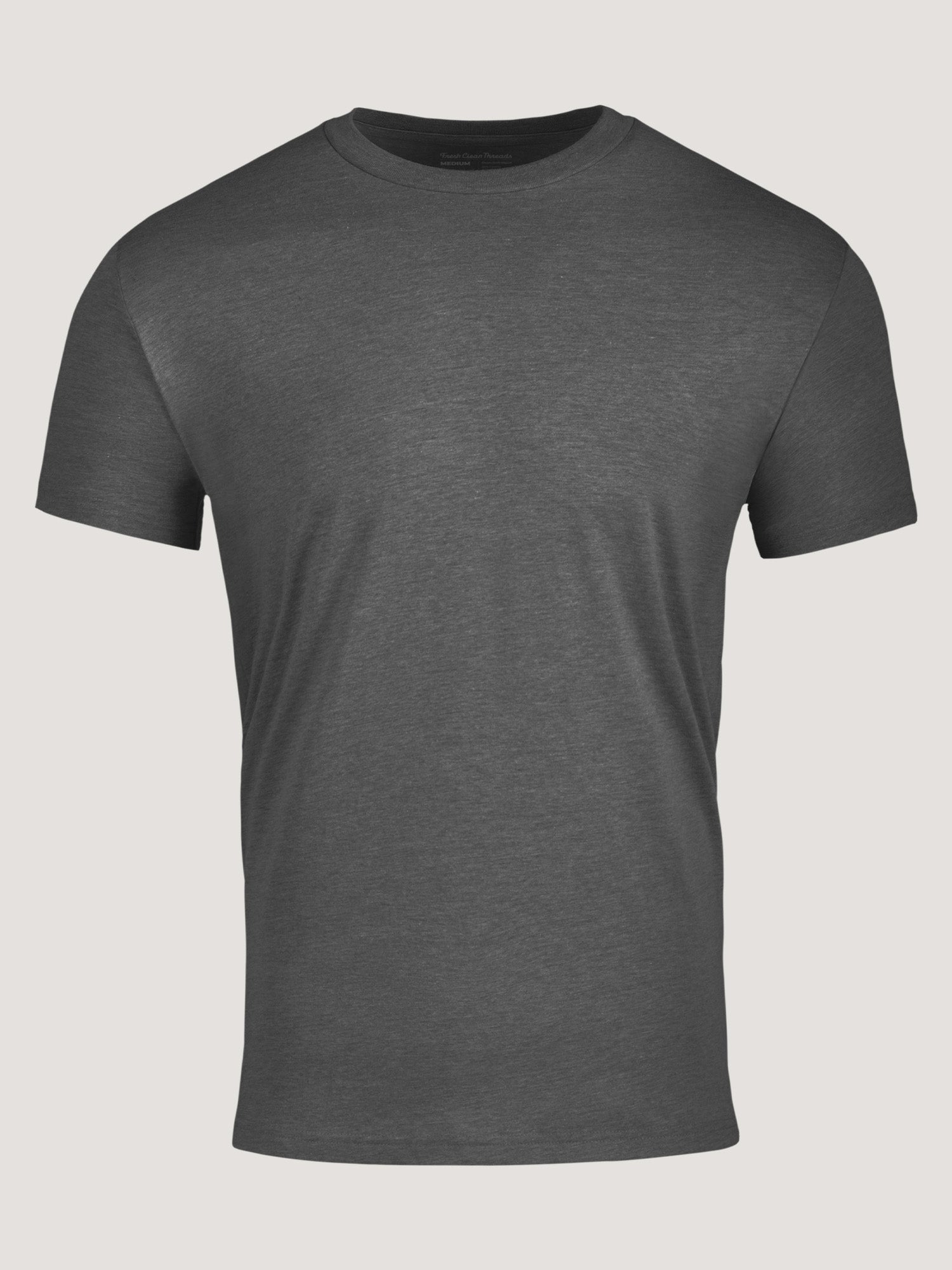 Carbon Grey Crew Neck Tee: Timeless Comfort in a Classic Shade