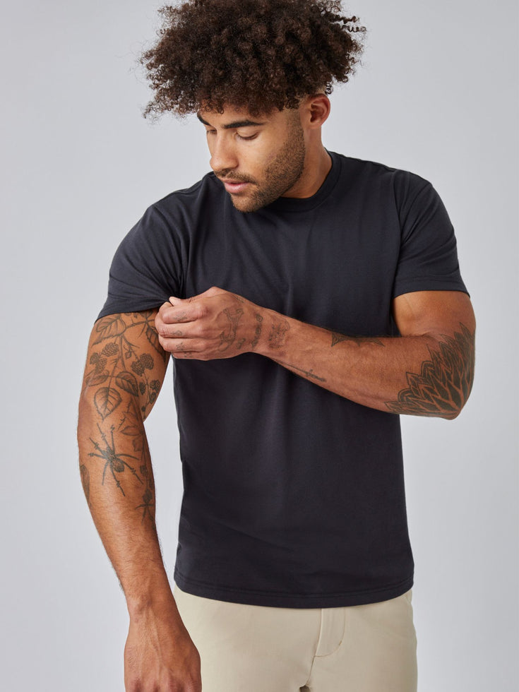 Anchor Black Crew T-shirts | Fresh Clean Threads