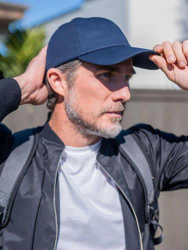 Navy Dad Hat 2-Pack Lifestyle One Size Fits All | Fresh Clean Threads