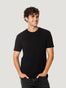 All Black Staples 5-Pack | Navid is wearing a Medium black crew neck tee | Fresh Clean Threads