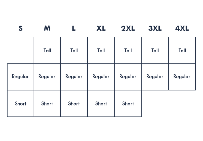 Find Your Perfect Fit: Menswear in 18 Sizes + 3 Lengths