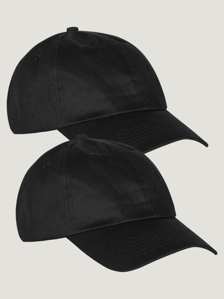 Black Dad Hat 2-Pack