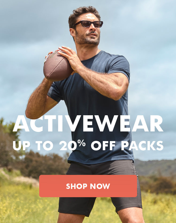 Up to 20% off Performance Collection Packs. at Fresh Clean Threads