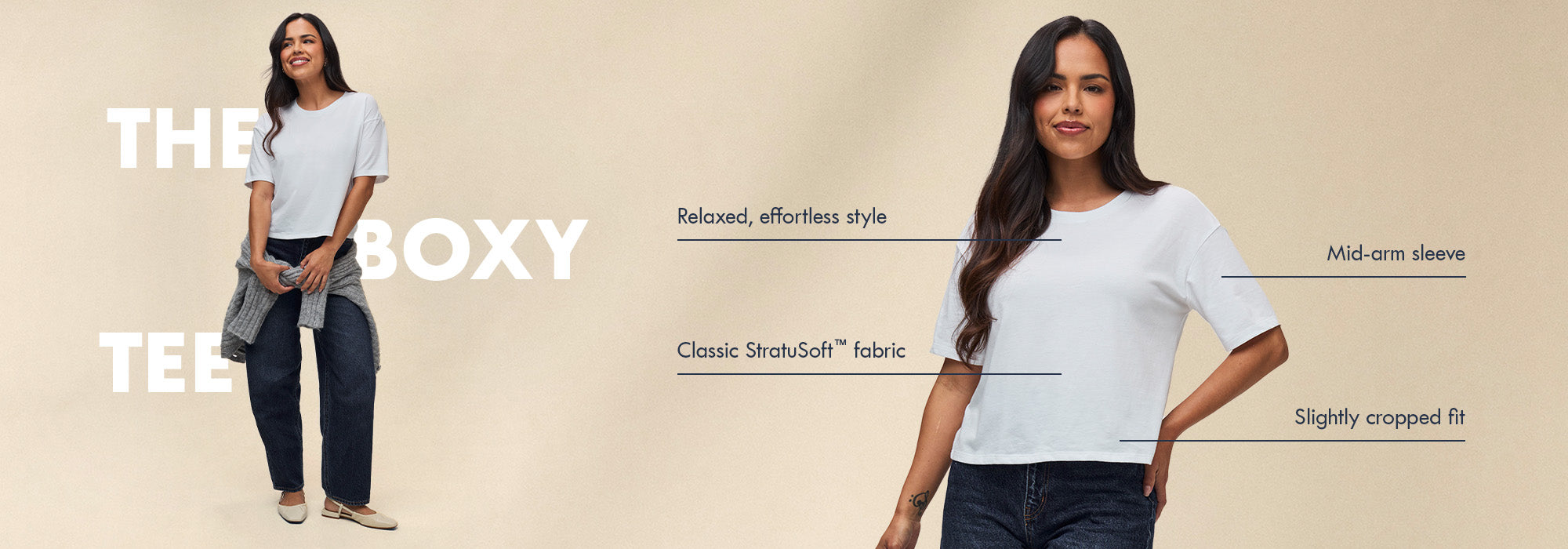 Premium Women's Boxy Tee | Luxury Cotton Blend