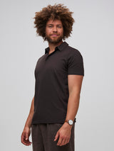 Classic polo style in stratusoft fabric # Espresso Torrey Polo at Fresh Clean Threads | Men's Style