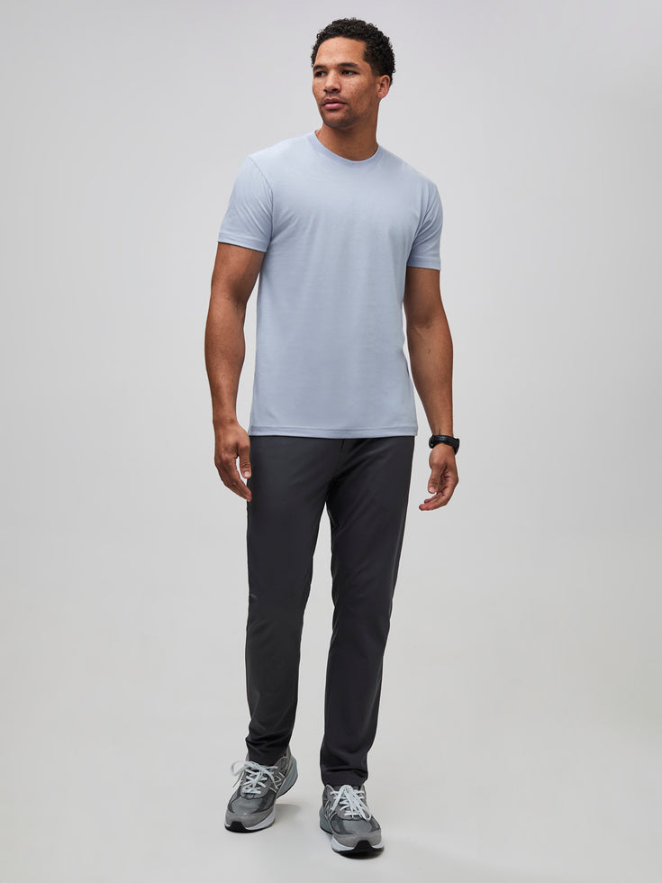 Icicle Crew Neck with Graphite Tech Pants | Fresh Clean Threads