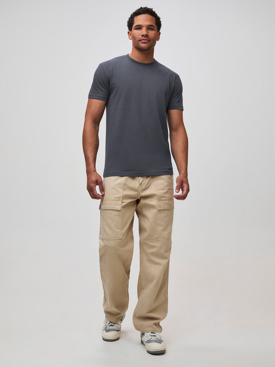 Nightfall Crew Neck Tee | Preshrunk, Ultra Soft Blue T-Shirt – Fresh ...