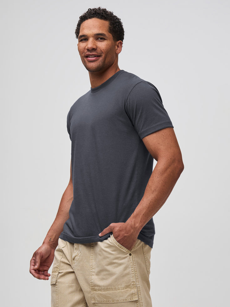 Crewneck Tees in Nightfall Blue | Best Men's Tees