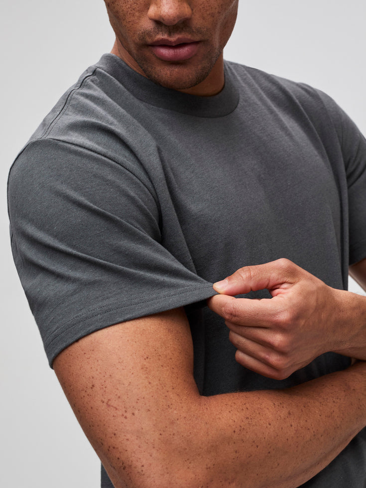 Pewter Tuff Tee | Crew Tee | Midweight Tees for Structure, Durability, and Style