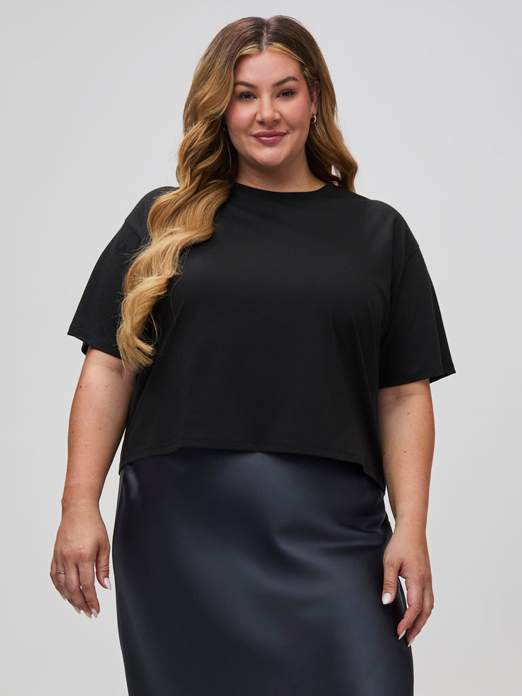Women's Boxy Tees 3-Pack| Cropped Boxy Crew Neck