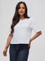 White Boxy Tee  | Cropped Style
