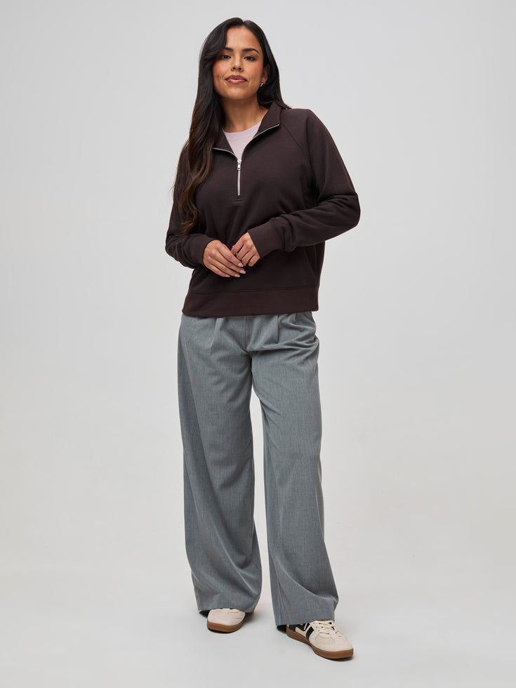 Women's Espresso Half Zip
