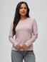 Women's Long Sleeve Crew Neck Shirts in Blush | New Contoured Styles at FCT