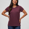 the perfect shade for the fall/winter season # Women's Merlot Tee | Crew Necks | Women's Collection at Fresh Clean Threads
