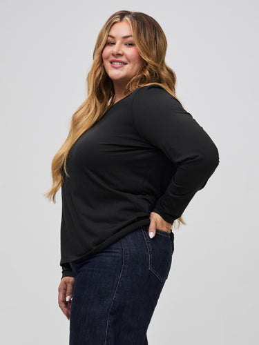 Perfectly balanced sleeves and torso # Women's Long Sleeve Shirt Styles | Crew Neck Tees at FCT