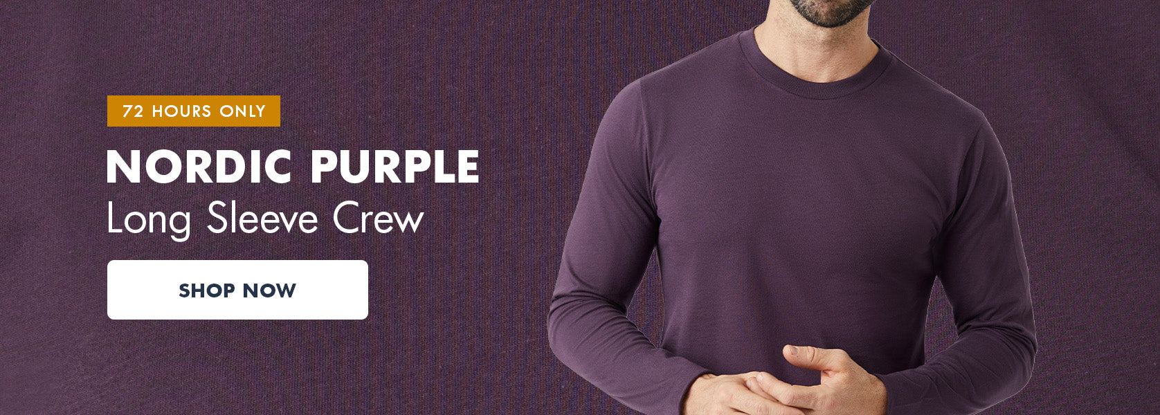 Limited Edition Nordic Purple Long Sleeve | Fresh Clean Threads