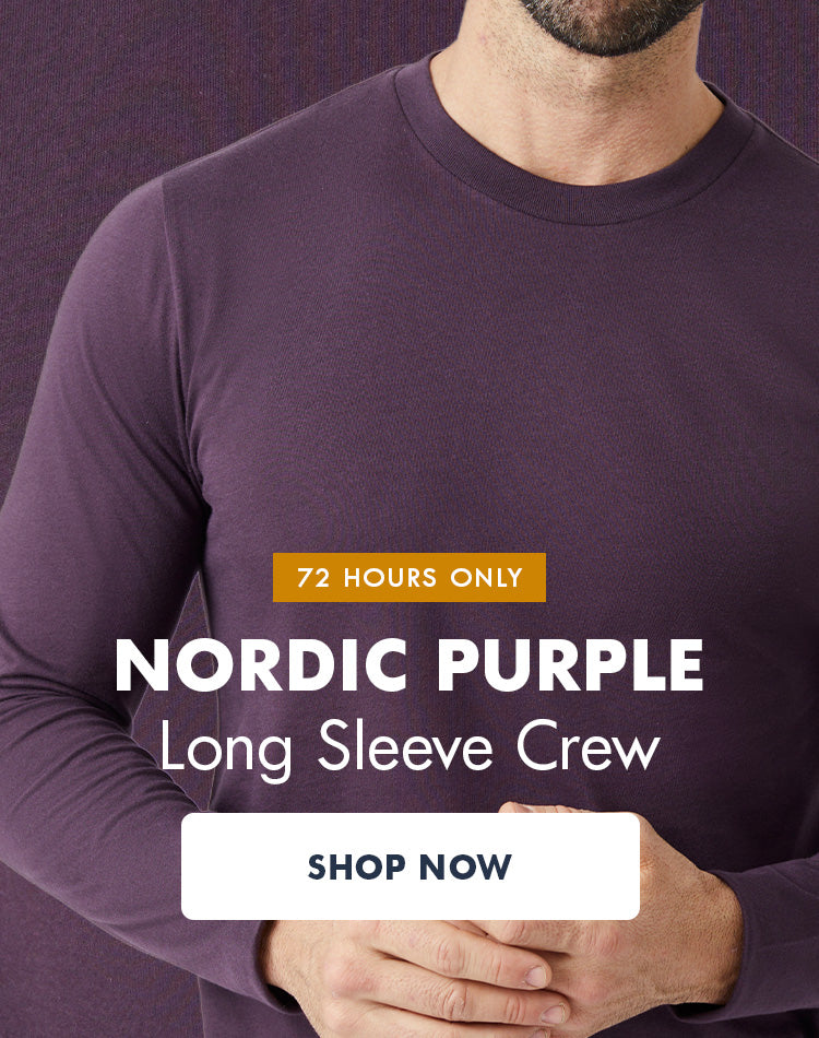 Shop Nordic Purple Long Sleeve | Fresh Clean Threads | 72 hours only