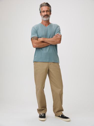 Short, Regular & Tall length options # Perfect Fit Tees,  Find Your Size in Harbor Mist V-Neck Tees