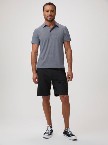 pair with the everyday short # Striped Performance Polos | Navy & White | Spring at Fresh Clean Threads