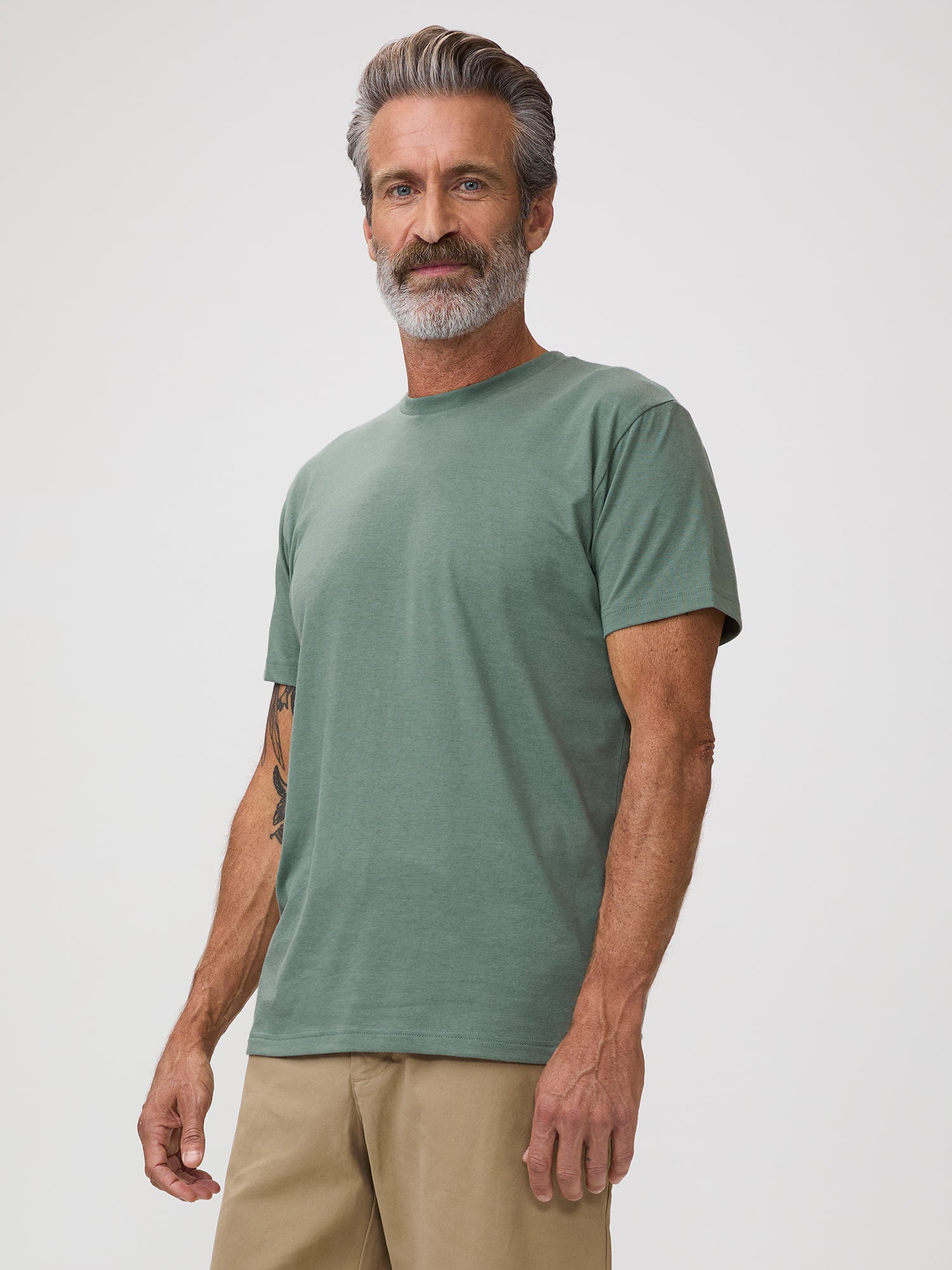 カットソー(長袖+七分) CFT. sheer crew neck tops/moss green CFT. sheer crew neck tops/moss greenの通販 by M'sshop ｜ラクマ