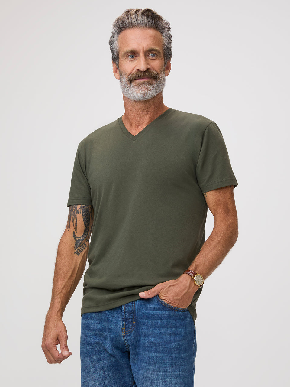 Army V-Neck Tees Built Tough | Bestselling color – Fresh Clean Threads
