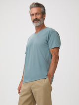 Flattering Fit V-Necks # V-Neck Tees with Flattering Fit | Men's T-Shirts Harbor Mist