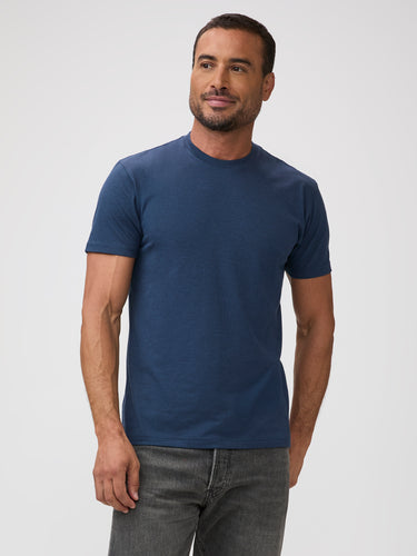 Indigo Blue Cross-Dye T-Shirts