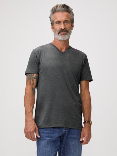 Carbon Grey V-Neck