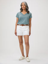 v-neck t-shirts for women | blue-ish womens tees