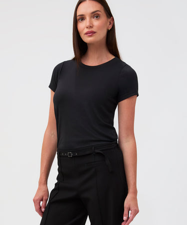 Black Everyday Crew Neck Tee