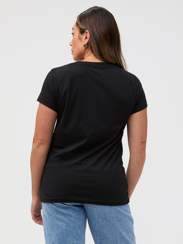 Black Everyday V-Neck Tee