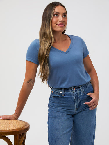 Monsoon Blue Everyday V-Neck Tee