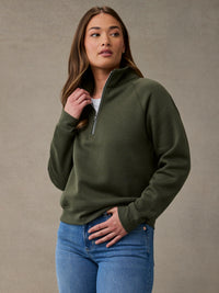 Women's Army Half Zip