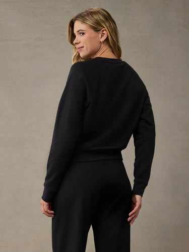 Women's Black Crew Sweatshirt