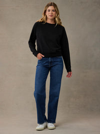 Women's Black Crew Sweatshirt