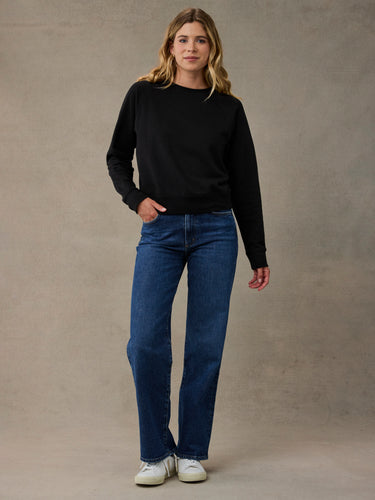 Women's Black Crew Sweatshirt