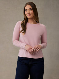 Women's Blush Long Sleeve Crew