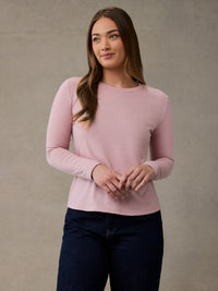 Women's Blush Long Sleeve Crew
