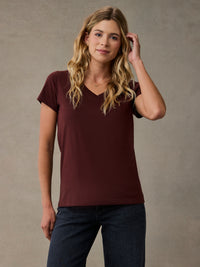 Cabernet Everyday V-Neck Tee