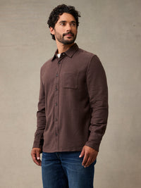 Dark Brown Lightweight Flannel
