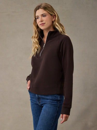 Women's Espresso Half Zip