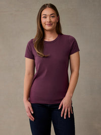 Merlot Everyday Crew Neck Tee