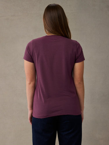 Merlot Everyday Crew Neck Tee